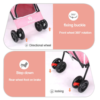 Poussette pour chien- Carrosse pliant