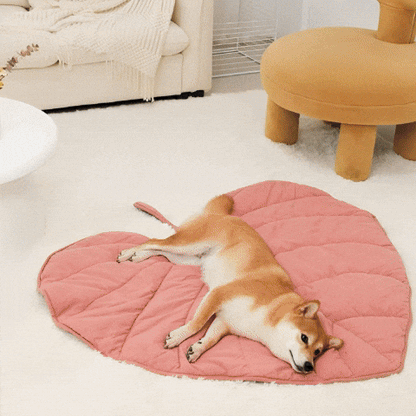 Tapis pour chien feuille tropicale