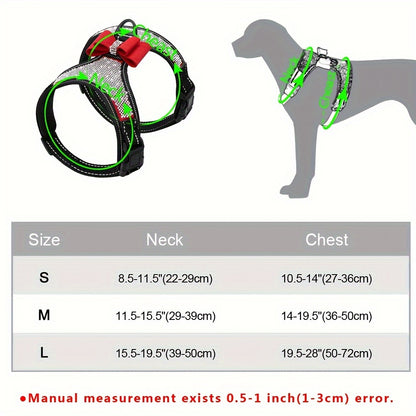 Harnais pour chien- Bling Rhinestone Reflective