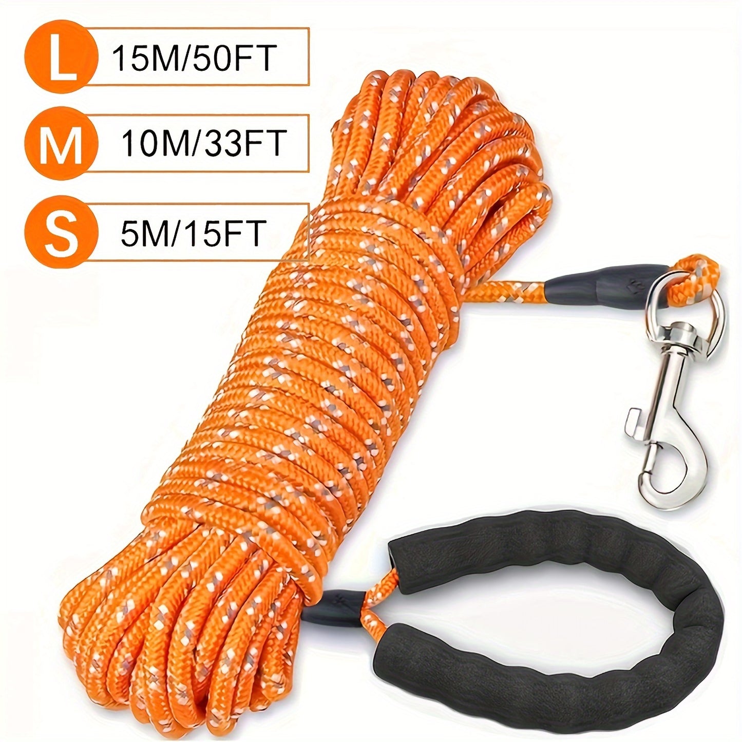 Longe pour chien- Reflective Long Polyamide