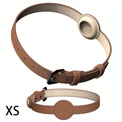 Collier cuir chien - Airtag Protective Tracker