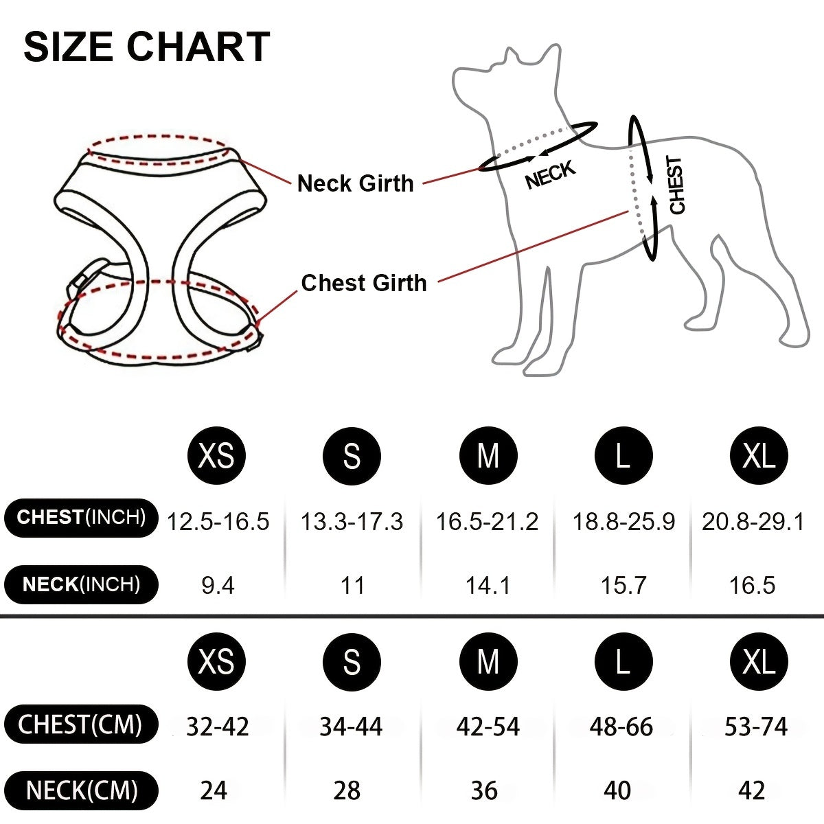 Harnais chien-LOVE Paw