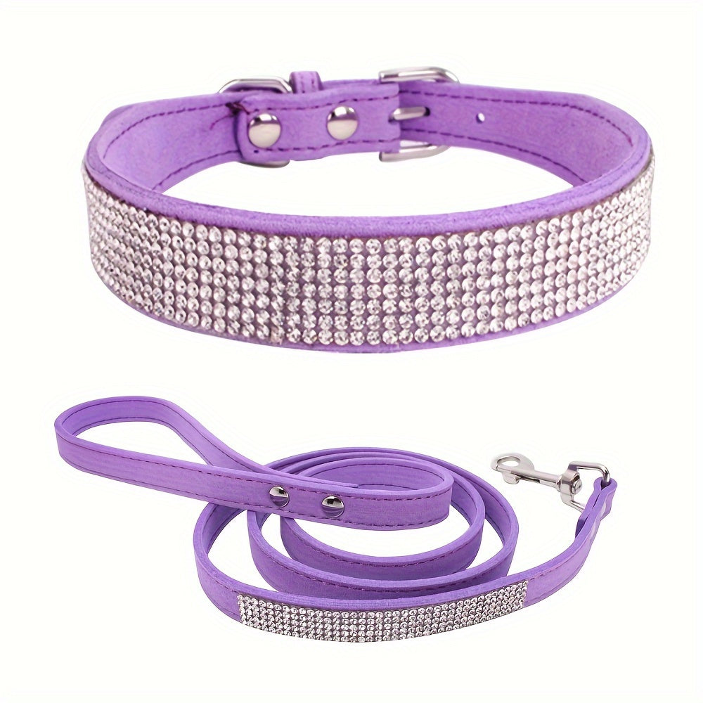Laisse pour chien- Sparkling Rhinestone