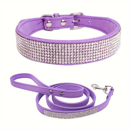 Laisse pour chien- Sparkling Rhinestone