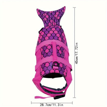 Gilet de sauvetage chien- Mermaid Pink Dog