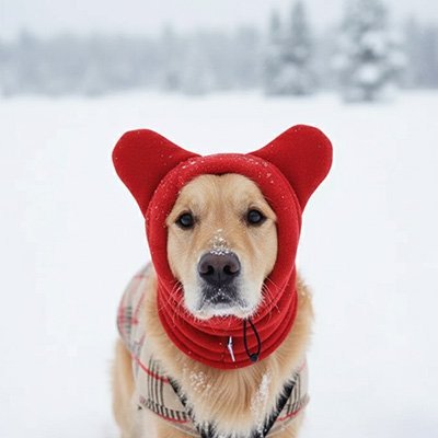 Bonnet pour chien | Douillet Protection Hivernale - Le Chihuahua Voyageur