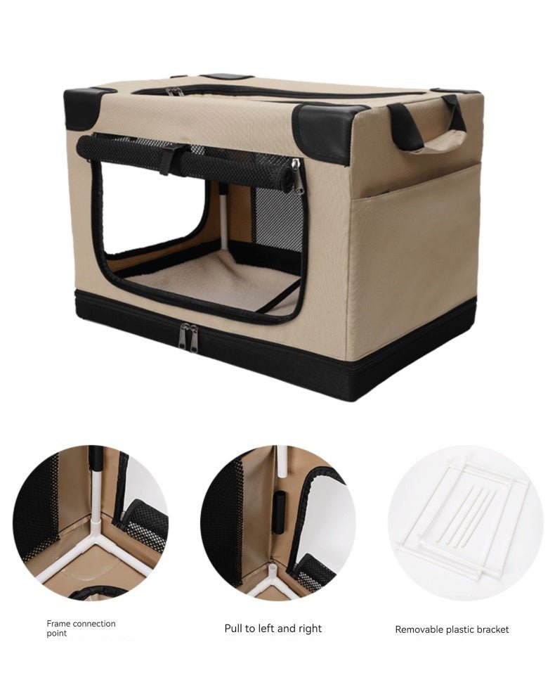 Cage pour chien - Cage souple pliable à 3 portes - Le Chihuahua Voyageur