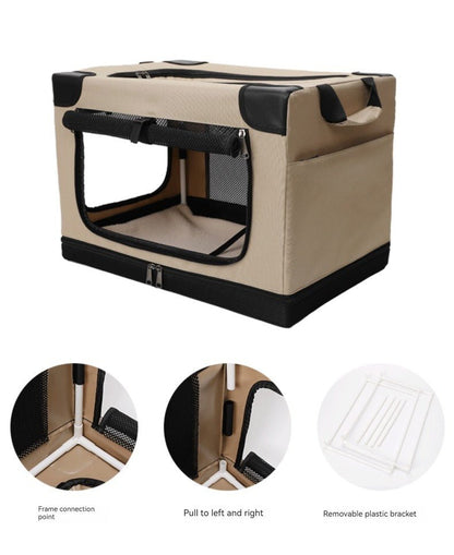 Cage pour chien - Cage souple pliable à 3 portes - Le Chihuahua Voyageur