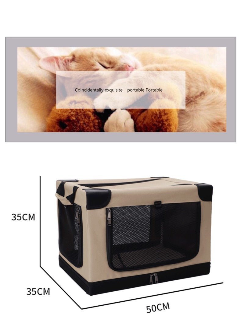 Cage pour chien - Cage souple pliable à 3 portes - Le Chihuahua Voyageur