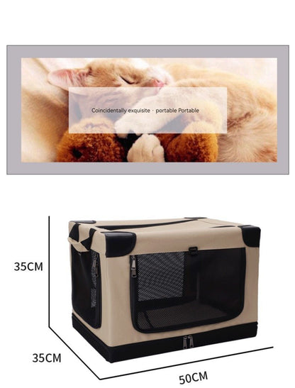 Cage pour chien - Cage souple pliable à 3 portes - Le Chihuahua Voyageur