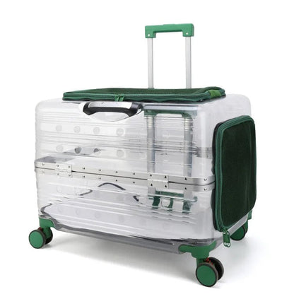 Cage pour chien - NIOPEPPA Suitcase Transparent - Le Chihuahua Voyageur