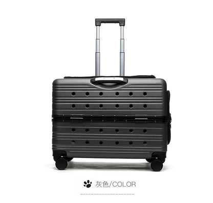Cage pour chien - NIOPEPPA Suitcase Transparent - Le Chihuahua Voyageur