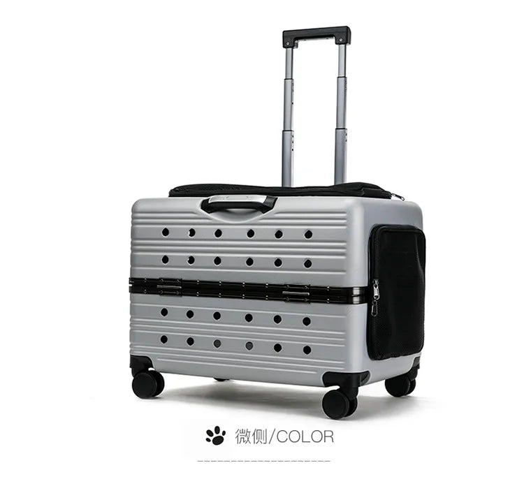 Cage pour chien - NIOPEPPA Suitcase Transparent - Le Chihuahua Voyageur