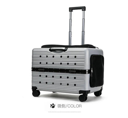 Cage pour chien - NIOPEPPA Suitcase Transparent - Le Chihuahua Voyageur