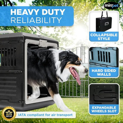 Cage transport chien - Large Crate 35" Premium Collapsible - Le Chihuahua Voyageur