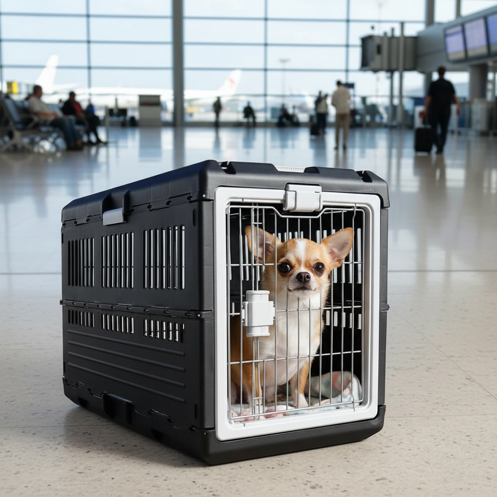 Cage transport chien-Large Crate 35" Premium Collapsible