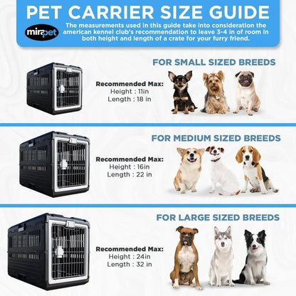 Cage transport chien - Large Crate 35" Premium Collapsible - Le Chihuahua Voyageur