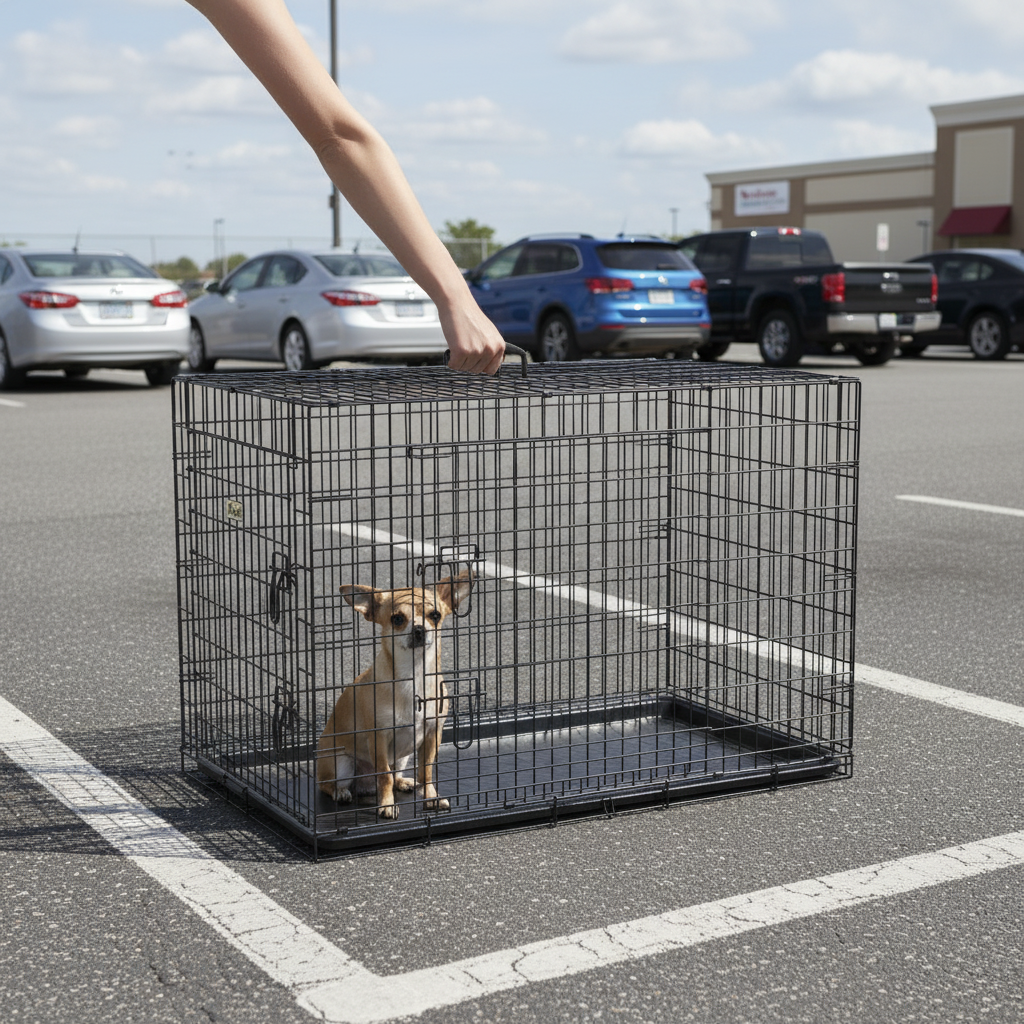 cage chien | Pliable Acier 2 Portes