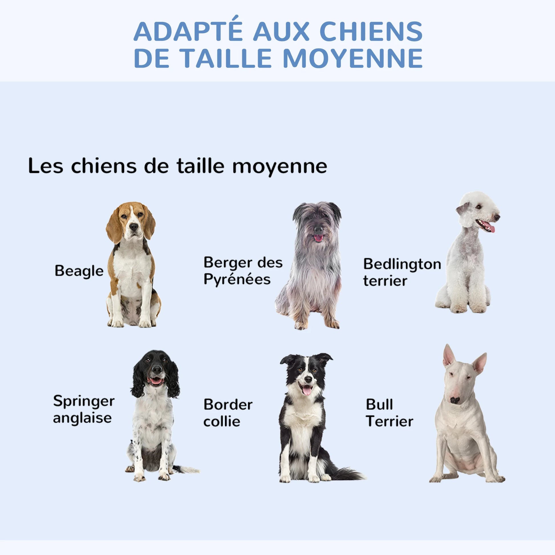 cage chien | Pliable Acier 2 Portes taille