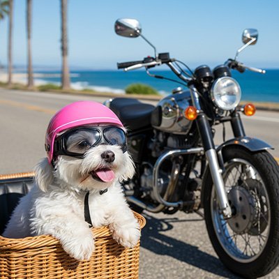 Casque moto pour chien | PawProtect - Le Chihuahua Voyageur