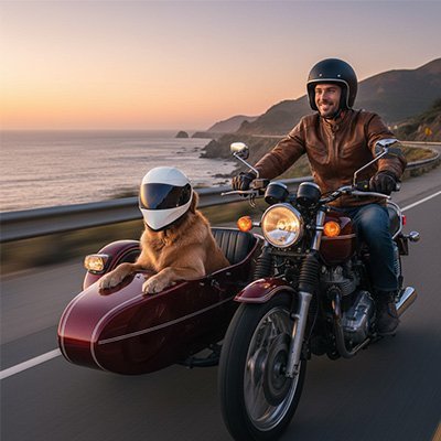 Casque moto pour chien | SafeRide - Le Chihuahua Voyageur