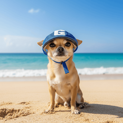 Casquette chien | Protection Solaire Ajustable - Le Chihuahua Voyageur