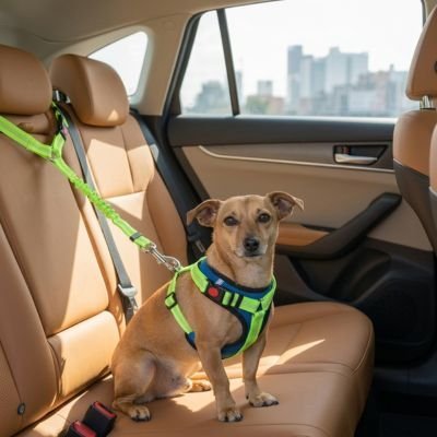 Ceinture de sécurité pour chien | Confort Optimal - Le Chihuahua Voyageur