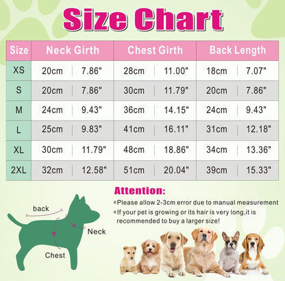 charte taille pull