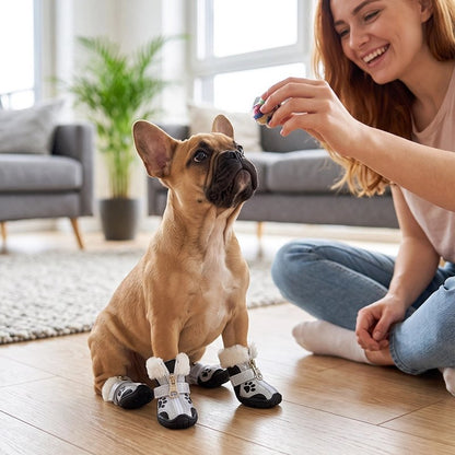 Chaussure pour Chien noir salon