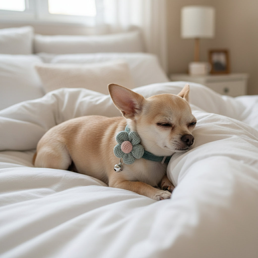 Collier chien - Fleur sublime - Le Chihuahua Voyageur
