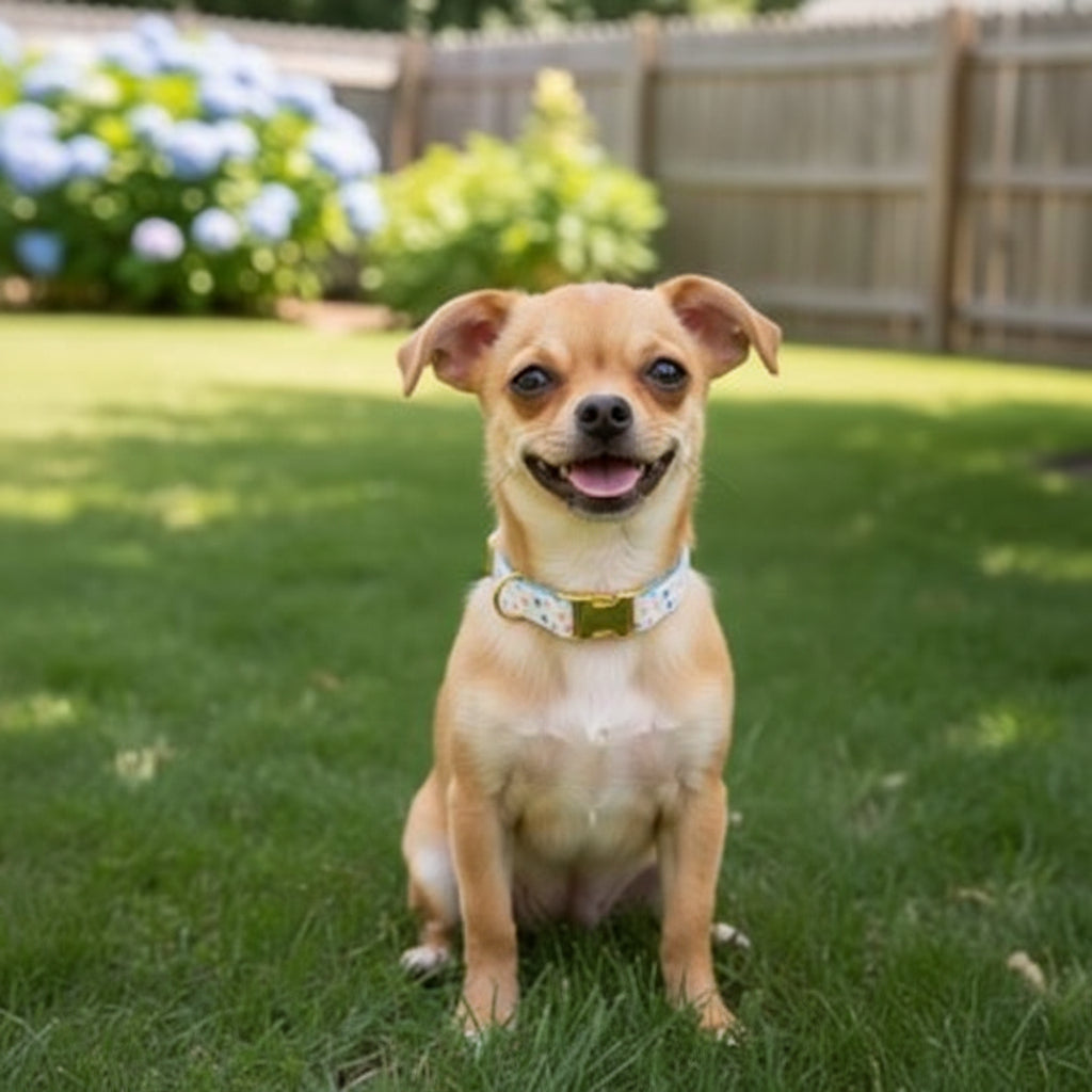 Collier chiot | Confort Ajustable - Le Chihuahua Voyageur