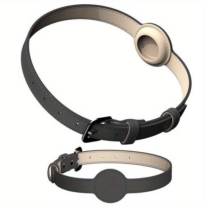 Collier cuir chien - Airtag Protective Tracker - Le Chihuahua Voyageur