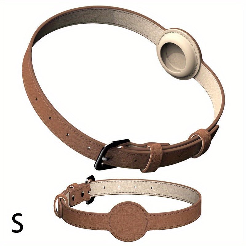 Collier cuir chien - Airtag Protective Tracker - Le Chihuahua Voyageur