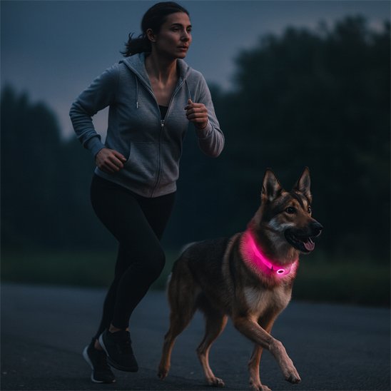 Collier lumineux chien