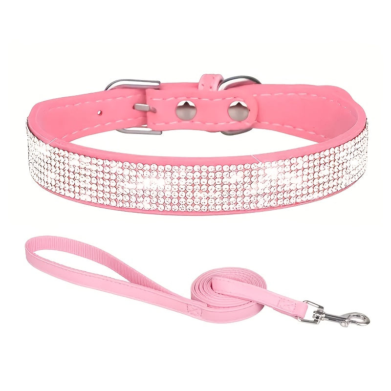 Laisse pour chien- Sparkling Rhinestone