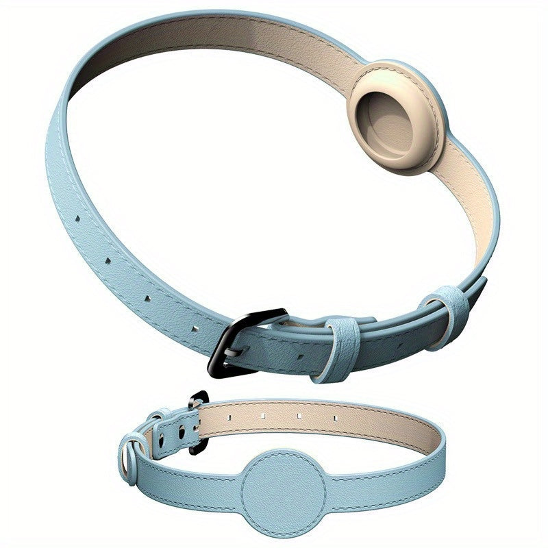 Collier cuir chien - Airtag Protective Tracker