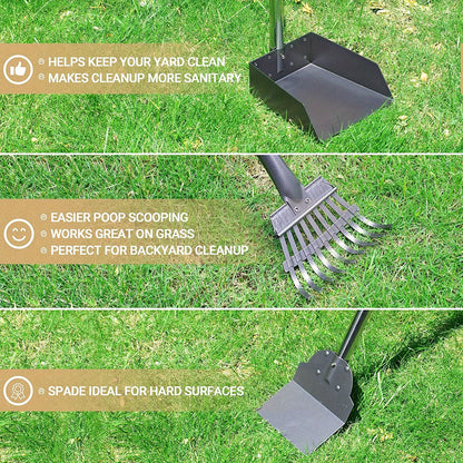 Ramasse crottes pour chien- Pooper Scooper Long Handle