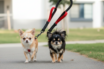 Double laisse pour chien | Anti-emmêlement