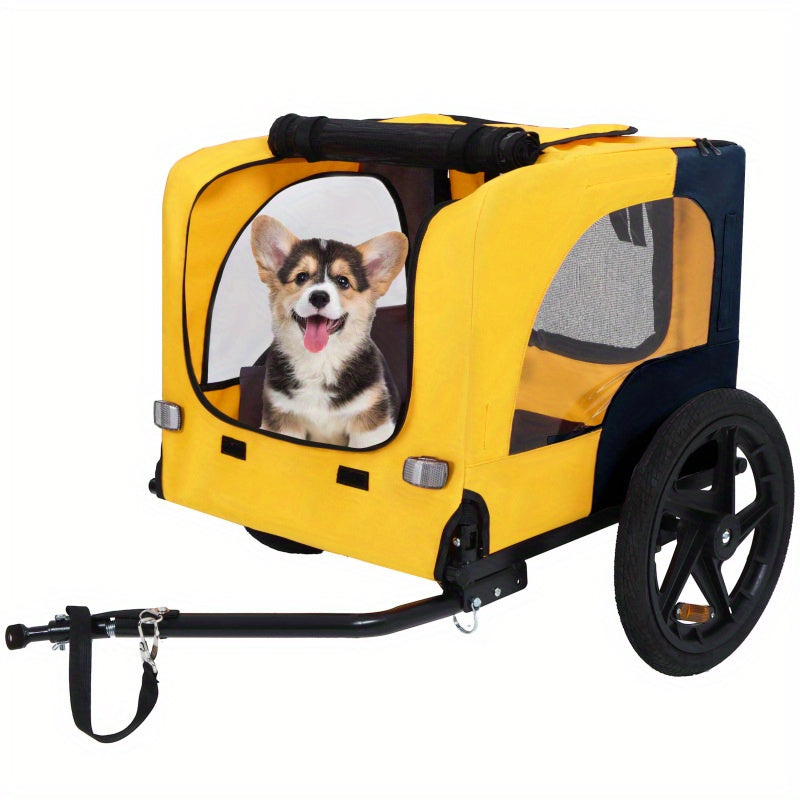 Remorque chien vélo | Pliable et sécurisée
