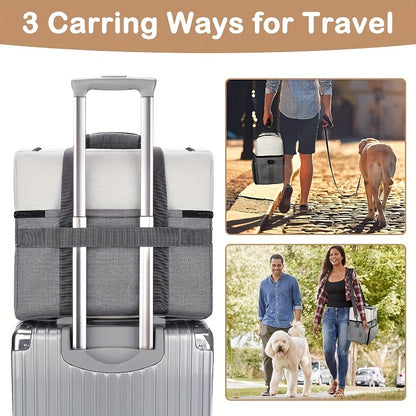 Sac pour chien- Dual Layers Dog Travel Bag