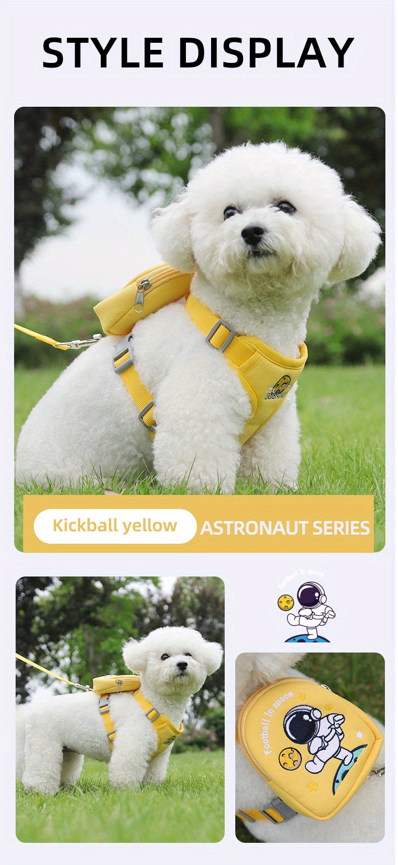 Laisse pour chien - Football in Space