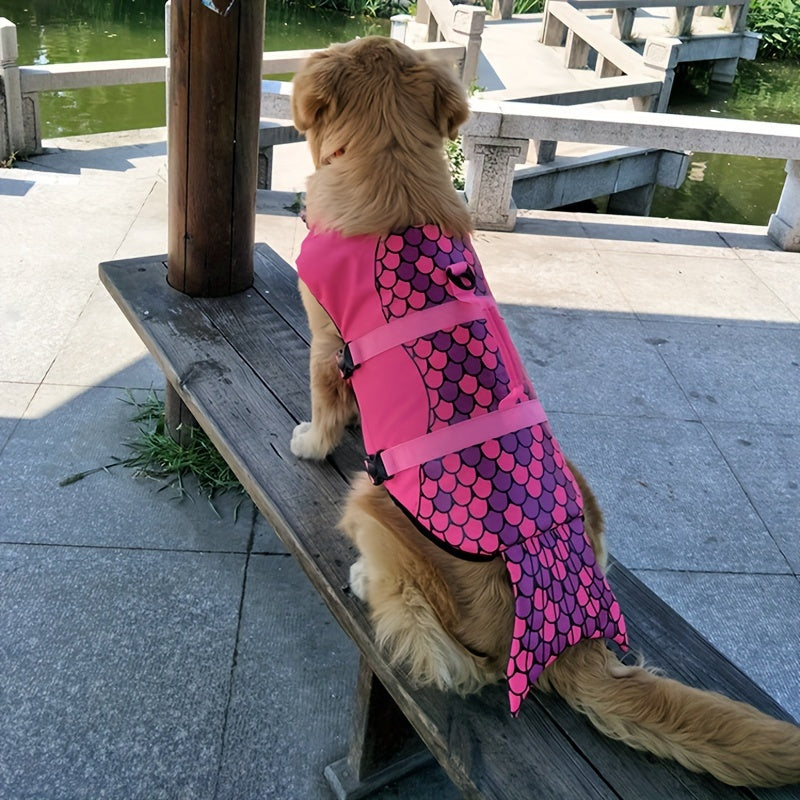 Gilet de sauvetage chien- Mermaid Pink Dog