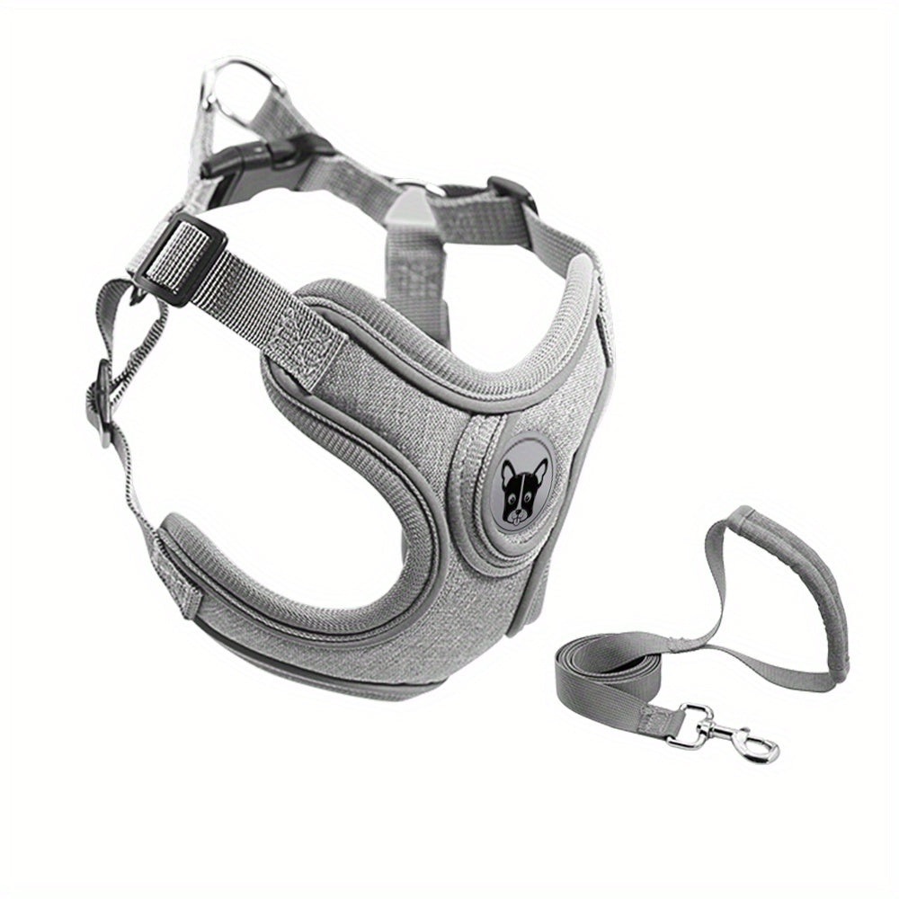 Laisse de chien- Bulldog Laisse- Harnais pour chien
