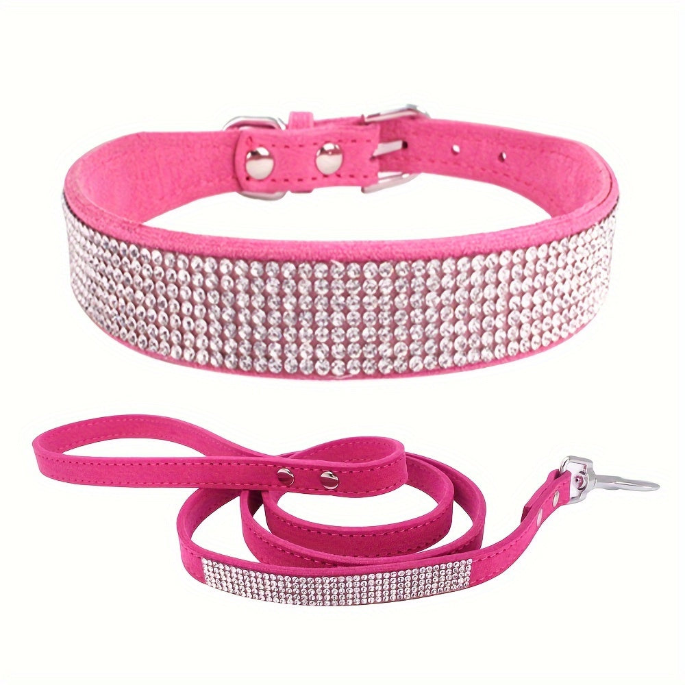 Laisse pour chien- Sparkling Rhinestone