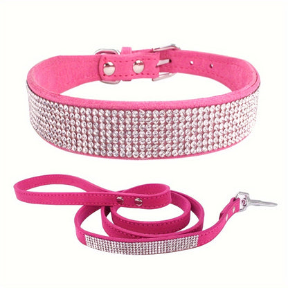 Laisse pour chien- Sparkling Rhinestone