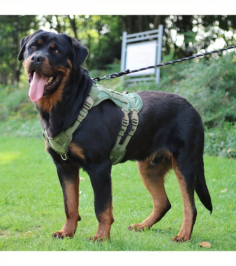harnais anti traction chien- Explosion-proof Impact Dog Tactical
