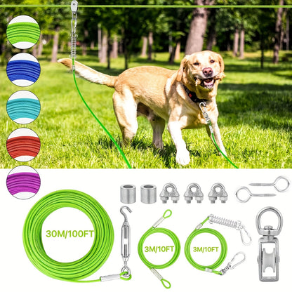 Longe pour chien- Dog Zipline - Le Chihuahua VoyageurFluorescent GreenFluorescent Green