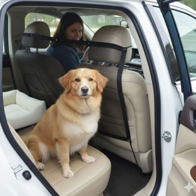 Filet pour chien pour voiture | SecuriDrive - Le Chihuahua Voyageur