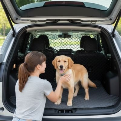 Filet voiture chien | SecuTravel - Le Chihuahua Voyageur