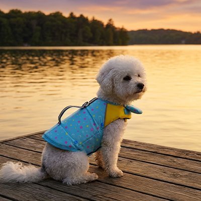Gilet de sauvetage Chien | Flottabilité Optimale - Le Chihuahua Voyageur